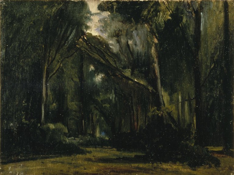 Paul Huet Landscape in the Forest at Compiegne